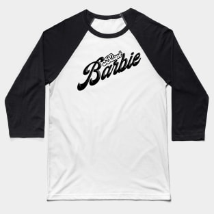 black barbie abstract fabric pattern texture ironpalette Baseball T-Shirt